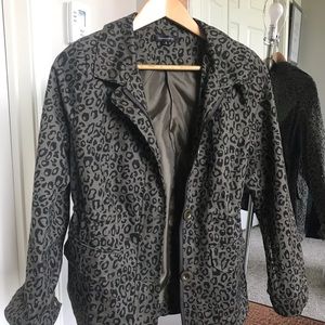 Animal print spring jacket